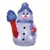 Χριστουγεννιάτικος Φωτιζόμενος Ακρυλικός Χιονάνθρωπος, με 16 LED (16cm)